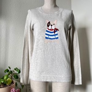 NWT - J.Crew Knit Nautical Dog Long Sleeve Top - Sweater